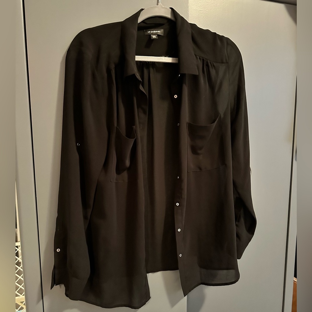 Black Sheer Blouse